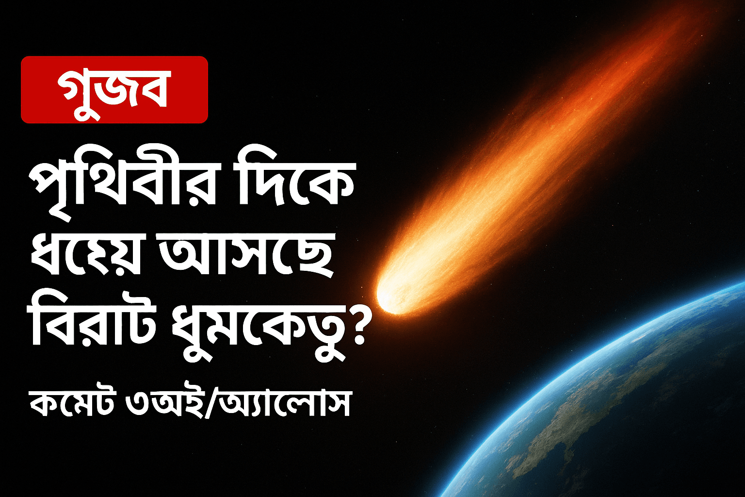 সোশ্যাল মিডিয়ায় আতঙ্ক: পৃথিবীর দিকে ধেয়ে আসছে বিরাট ধূমকেতু? নাসার ব্যাখ্যা ভিন্ন